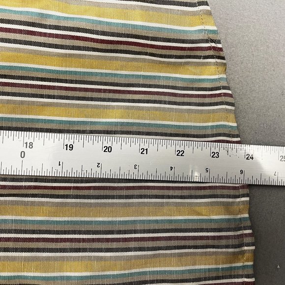 Doncaster Sport Shirt Womens 12 Silk Hidden Button Up Striped Multi-Color LS - Picture 6 of 9